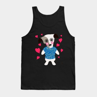 Funny Cartoon Puppy Tank Top